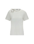 Burberry White Cotton T-Shirt