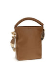 Burberry Brown Calf Leather Bos Taurus Backet Bag
