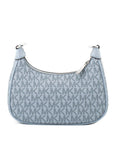 Michael Kors Blue Canvas Shoulder Bag