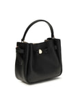 Tory Burch Black Calf Leather Bos Taurus Backet Bag