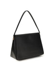 Tory Burch Black Calf Leather Bos Taurus Shoulder Bag