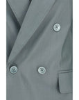 Max Mara Bicolor Wool Oves Aries Blazer