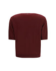 Max Mara Bordeaux Wool Oves Aries T-Shirt