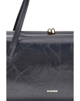 Jil Sander Black Calf Leather Bos Taurus Shoulder Bag