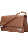 Karl Lagerfeld Brown Polyethylene Crossbody Bag
