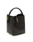 Saint Laurent Black Calf Leather Bos Taurus Backet Bag