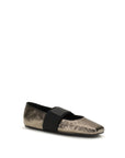 Givenchy Gold Calf Leather Bos Taurus Ballet Flats