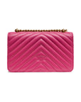 PINKO Pink Leather Love One Mini Shoulder Bag