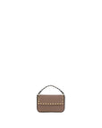 Valentino Garavani Beige Calf Leather Bos Taurus Shoulder Bag