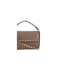 Valentino Garavani Beige Calf Leather Bos Taurus Shoulder Bag