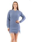 Moschino Purple Wool Casual Dress