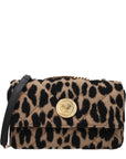 Versace Brown Wool Shoulder Bag