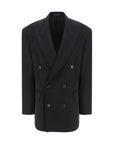 Balenciaga Black Wool Oves Aries Blazer