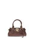 Chloé Bordeaux Buffalo Leather Shoulder Bag