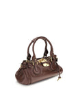 Chloé Bordeaux Buffalo Leather Shoulder Bag