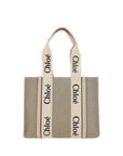 Chloé Beige Linen Handbag