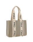 Chloé Beige Linen Handbag