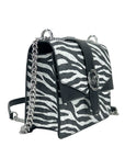 Michael Kors Greenwich Small Print Logo Crossbody Tote Chain Bag Black/White $498