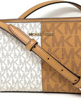 Michael Kors Jet Set - Small Two-Tone Logo Crossbody Bag