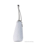 Michael Kors Jet Set Travel Girls Medium Signature Carryall Tote White MK