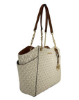 Michael Kors Jet Set Travel Large Logo Tote Vanilla