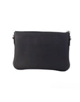 Burberry Peyton Monogram Black Leather Pouch Crossbody Bag Purse