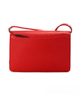 Burberry Hampshire Small Red Embossed Logo Smooth Leather Crossbody Bag