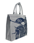 Burberry Navy EKD Canvas Tote Bag With Coin Pouch
