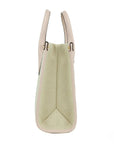 Michael Kors Mirella Small Powder Blush Canvas Shopper Crossbody Handbag Purse