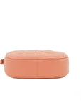 Michael Kors Jet Set Travel Medium Sherbert Leather Oval Camera Crossbody Bag