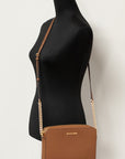 Michael Kors Women'S Zipper Closure Saffiano Leather Crossbody Bag