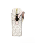 Michael Kors Adult Saffiano Leather Chain Zip Crossbody Handbag