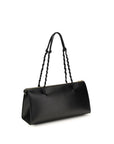 Jil Sander Black Calf Leather Bos Taurus Shoulder Bag