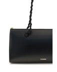 Jil Sander Black Calf Leather Bos Taurus Shoulder Bag