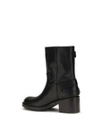 Chloé Black Calf Leather Bos Taurus Ankle Boots