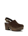 Chloé Brown Calf Leather Bos Taurus Clogs