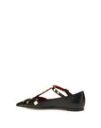 Valentino Garavani Black Goatskin Ballet Flats
