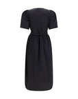 Ganni Black Cotton Casual Dress