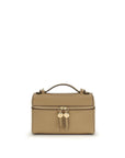 Tory Burch Beige Calf Leather Bos Taurus Handbag