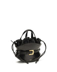 Balmain Black Calf Leather Bos Taurus Shoulder Bag