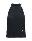 Balmain Black Wool Oves Aries Sleeveles T-Shirt