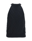 Balmain Black Wool Oves Aries Sleeveles T-Shirt
