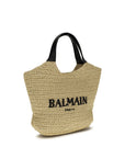 Balmain Beige Viscose Shoulder Bag
