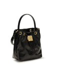 Balmain Black Calf Leather Bos Taurus Backet Bag