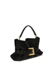 Balmain Black Calf Leather Bos Taurus Handbag