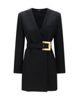 Balmain Black Wool Oves Aries Blazer