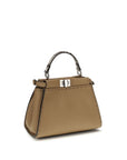 Fendi Beige Calf Leather Bos Taurus Handbag