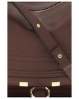 Chloé Bordeaux Calf Leather Bos Taurus Shoulder Bag