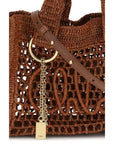 Chloé Brown Raffia Shoulder Bag