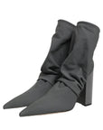 Dolce & Gabbana Gray Stretch Socks Heels Ankle Boots Shoes